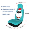 thumbnail image 6 of Haiem Cute Santa Claus Printed Car Seat Covers Set of 2, Universal Fit Car Seat Covers,Protective Seat Covers,Comfortable Car Seat Covers, Easy Installation Seat Covers, 6 of 9