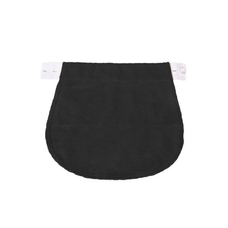 

Xewsqmlo 5pcs Maternity Pregnancy Adjustable Elastic Belt Pants Extended Button (Black)