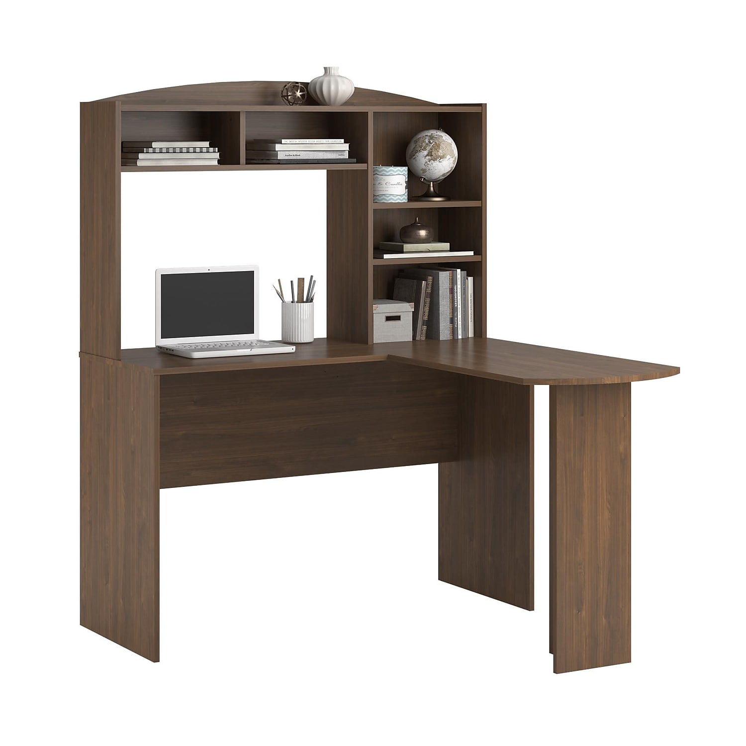 Altra Dakota L-Shaped Desk with Bookshelves 