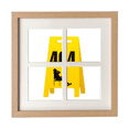 thumbnail image 1 of Toilet Cleaning Tips Plastic Frame Wall Tabletop Display 4 Openings Picture, 1 of 3