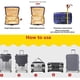 thumbnail image 5 of Funda elástica para maleta L (26-28 pulgadas), funda protectora para maleta, funda protectora para equipaje, funda protectora de viaje para maleta de 18-32 pulgadas Sincero Electrónica, 5 of 5