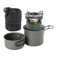 thumbnail image 1 of koolsoo Pot de Camping Compact en Aluminium pour Cuisine Extérieure, Pique-Nique, Randonnée, Voyage, 1 of 9