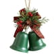 thumbnail image 1 of Bearachild Campana navideña con diseño. Resistente. Cordón para fácil exhibición. Produce un sonido nítido y perfecto para balcones, Kits de decoración para fiestas Verde liso, 1 of 6