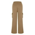 thumbnail image 6 of Ltctricy Cargo Sweatpants for Women Crossover Elastic High Waisted Wide Leg Workout Lounge Pants Baggy Casual Athletic Joggers(Beige,Medium), 6 of 7