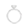 thumbnail image 4 of 1 1/3 ct.t.w Center 6.5MM Round Cut Lab Created Moissanite Diamond Solitaire Swirl Engagement Ring In 14K White Gold Over Sterling Silver (G-H Color, VVS1 Clarity, 1.33 Cttw)-7.5, 4 of 7