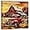 Red Truck - 2, variant on ZHONGYUTONG Old Barn Canvas Rustic Wall Art Farm Red Tractor Picture Vintage Farmhouse Country Painting for Living Room Decor Framed (12.00" x 12.00")