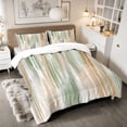 thumbnail image 2 of Pastel Green and Beige King Size Comforter Set – 3 Piece King Comforter Set - Soft Microfiber All Season King Comforter by Conrad’s Limited Collections, 2 of 5