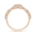 thumbnail image 2 of ANGARA Natural Diamond Anniversary Ring with Paisley Motifs in 14K Rose Gold for Women (Size-2.9mm| Color-G| Clarity-VS2) | April Birthstone, Anniversary Jewelry Gift for Women | Natural Diamond Ring, 2 of 9