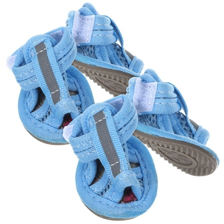 Masteelf 4 Pcs Summer Booties Dog Shoes for Small Dogs Pet Sandals Boots