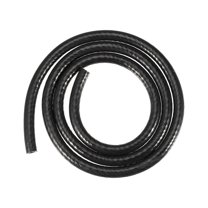 Unique Bargains Silicone Vacuum Tubing Hose Line Automotive Vacuum Hose Engine Air Intake Black ID 6mm 4.92ft Length