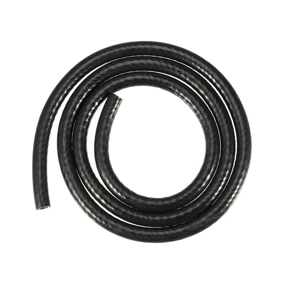 Unique Bargains Silicone Vacuum Tubing Hose Line Automotive Vacuum Hose Engine Air Intake Black ID 6mm 4.92ft Length