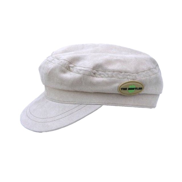The Beatles - Gorra Help! Insignia de Molesquín para Adultos Unisex (Beige)
