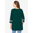 thumbnail image 3 of Woman Within Plus Size Embroidered Knit Tunic, 3 of 6