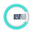thumbnail image 2 of Reloj de pared hueco con espejo LED, reloj electrónico multifunción de moda, reloj despertador digital silencioso simple y creativo para el hogar, 2 of 5
