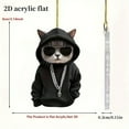 thumbnail image 3 of Adorno acrílico para coche | Colgante decorativo colorido para espejo retrovisor, árbol de Navidad y oficina | Regalo versátil para amigos y familiares, 3 of 4