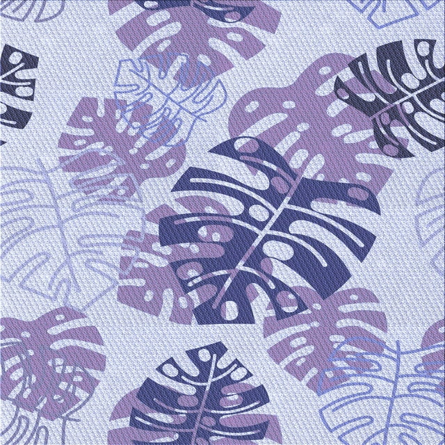 Ahgly Tapis d'Intérieur Lavable en Machine Carré Transitionnel Violet Clair, 8 Pieds Carré