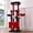 Black Red, variant on Heavy Duty Cat Tree Tower for Large Cats, 65-Inch Multi-Level Cat Furniture with Replaceable Sisal Scratching Post, Hammock, Extra-Large Platform & Condo in Black Red