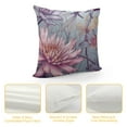 thumbnail image 4 of GOSMITH  Throw Pillow Covers Purple Lilies and Dragonflies Square Pillowcase for Home Decor Sofa Car Bedroom Pillow case, 4 of 5