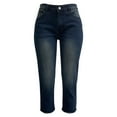 thumbnail image 5 of Flmaly jeans for women stretch denim Women Capri Jeans Stretchy Straight Leg Denim Pants Stretchy Wide Leg Straight, 5 of 5