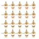 thumbnail image 1 of 20Pcs Gold Plated RCA Terminal Jack Plug Female Socket Chassis Panel Connector for Amplifier Speaker, 1 of 5