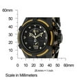 thumbnail image 3 of Invicta Men's 12299 Reserve Bolt Zeus Gold Tone Cable Black Dial Rubber Strap Chronograph Dive Watch, 3 of 4