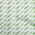 thumbnail image 1 of oneOone Cotton Jersey Green Fabric Writing Love Diy Clothing Quilting Fabric Print Fabric By Yard 58 Inch Wide, 1 of 4
