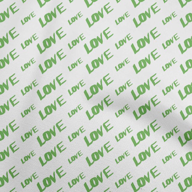 oneOone Tissu Popeline de Coton Vert Écriture Matériel de Robe Tissu Imprimé Tissu au Mètre 42 Pouces de Large