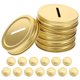 thumbnail image 1 of 20 tapas metálicas para monedas de 70 mm, tapas de hojalata para guardar dinero y tarjetas, insertos de boca regular para tarros de conserva y de albañil., 1 of 5