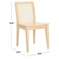 thumbnail image 3 of SAFAVIEH Benicio Rattan Dining Chair, Natural/Natural, Set of 2, 3 of 13