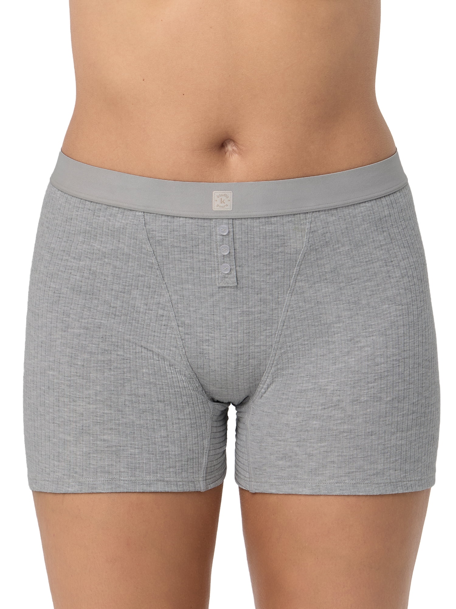 Kindly Yours Women’s So Comfy Rib Lounge Boxer, 2-Pack, Sizes XS-XXXL