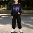 thumbnail image 6 of NAISIBABY Boys 2 Pieces Outfit Sets, Pants +Sweatshirt Long Sleeve Crewneck Graphic Set Purple Size 12, 6 of 6
