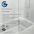 thumbnail image 5 of Glass Warehouse  58.25" x 32" Frameless Shower Bath Fixed Panel Polished Chrome Chrome Finish, 5 of 5