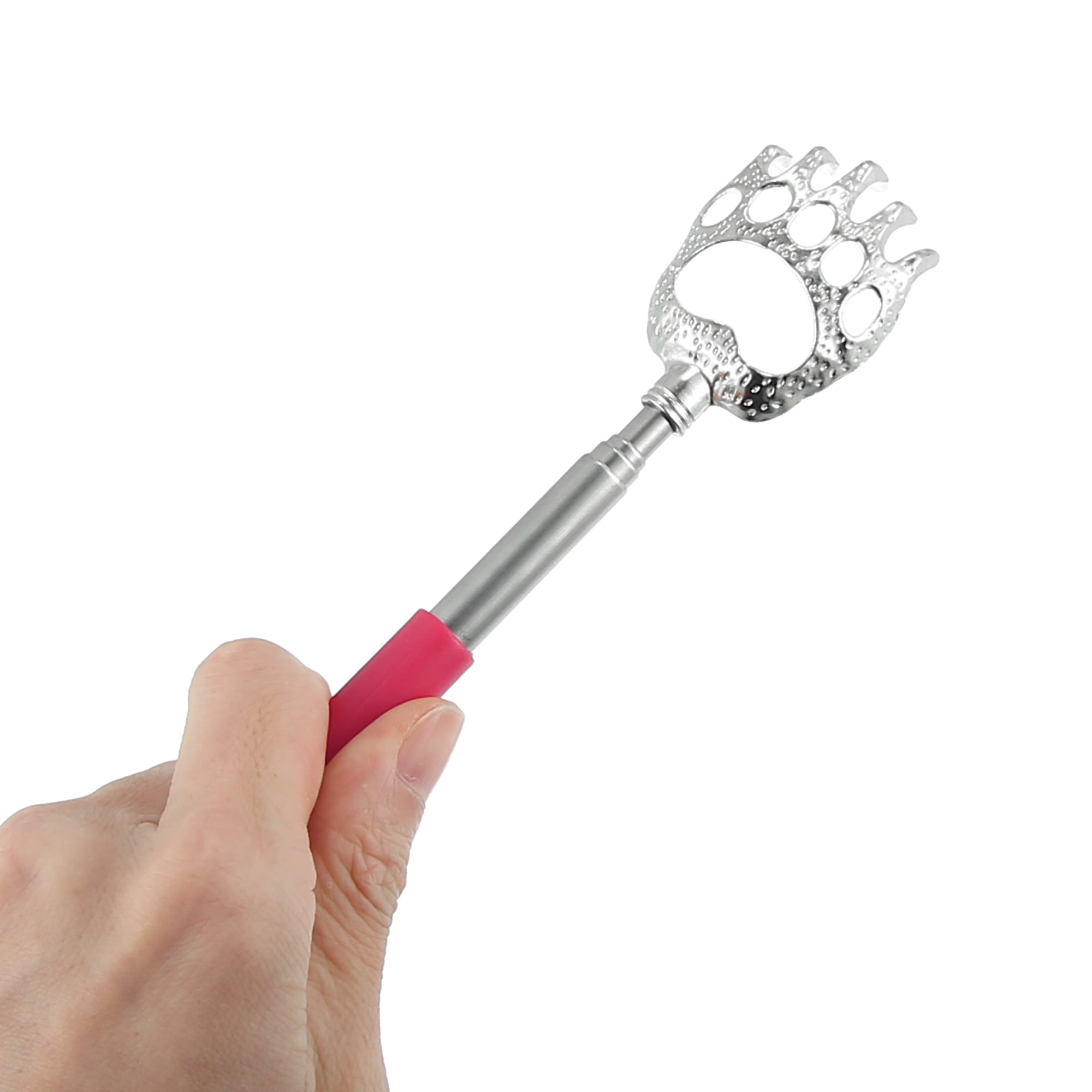 Unique Bargains 2 Pcs Extendable Claw Stainless Steel Pink