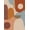Orange, Pattern 9, variant on ODIKA 4'x6' Deep Bordeaux Geometric Elegance Washable Area Rug Intricate Tufted Pattern with Non-Slip, Chair-Friendly, Flatwoven for Home Office, Under Desk