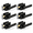 Matte Black-Passage(No Lock)-6, variant on 8 Pack Brushed Nickel Door Handles Levers Interior Knobs