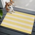 thumbnail image 5 of Yellow Striped Bathroom Rug Washable 2x3 Entryway Rug Non Slip Beige Retro Minimalism Abstract Stripes Front Door Mat Low Pile Indoor Doormat Throw Floor Carpet for Kitchen Bedroom Entrance, 5 of 9