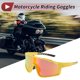 thumbnail image 2 of 1 juego de gafas de motocicleta anti-reflejo Triacetato de celulosa UV400 gafas de sol para deportes al aire libre para motocross, bicicleta de tierra, ATV, lente roja, marco rojo amarillo, 2 of 6
