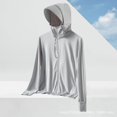 thumbnail image 3 of Ropa de protección solar de verano de seda de hielo para mujer, protección UV, fina, transpirable, ala grande, ropa de protección solar desmontable para hombres YC242, 3 of 5