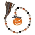thumbnail image 1 of Guirnalda de cuentas de madera, guirnalda de cuentas de madera de Halloween, decoración de pared, cadena de cuentas de madera, acabado de lujo, 1 of 8