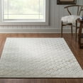 thumbnail image 2 of Evolution Trellis Ivory Area Rug 5x7.6 Low Pile Polyester Contemporary Modern, 2 of 5