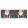 thumbnail image 6 of Yayeee Kitchen Valance Rod Pocket 54" x 18" Living Room Window Curtain, Blue Christmas Santa, 6 of 6