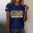 thumbnail image 2 of MEICHEN 250th Anniversary USA Shirt Short Sleeve Round Neck T Shirt Fashion Casual Blouse Top Summer Clothing, 2 of 4