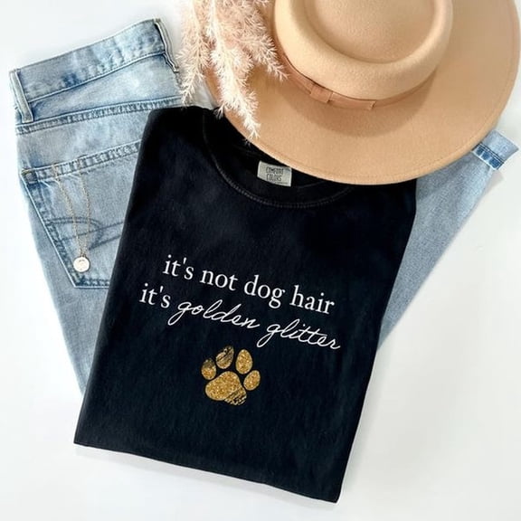 Golden Retriever T-S1Hirt Gift, Funny Dog S1Hirt, Golden Mom Dad Gift, S1Hirt for Golden Retriever Owners, Paw Print Graphic T1EE - Ey