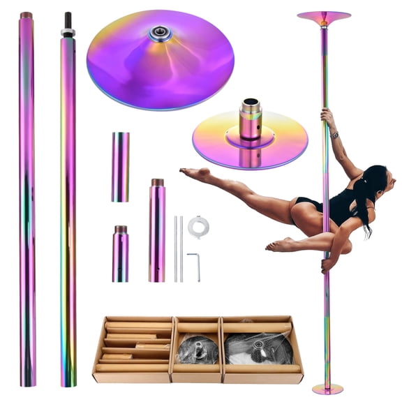 Dance Pole Removable 45mm Static Dancing Pole Heavy-Duty Steel Pole Dancing Pole, Adjustable Height Professional Grade Excellent for Home Exercise Club Gym