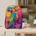 thumbnail image 5 of Kdxio Vibrant Parrot Splash Art Clear Backpack, Transparent Bookbag for School for Women Men, Capacity Clear Bag for College, Travel, 5 of 7