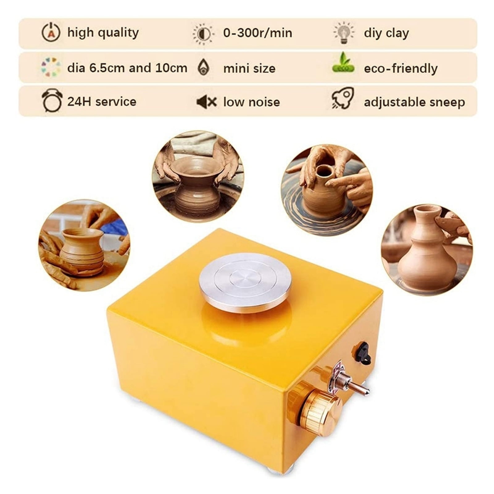 Ceramic Wheel Is Used For The Ceramic Dish Of The Wheel, From You Yourself Clay Wheel, With 3 Mini Mini ,Wide Ranging Usage