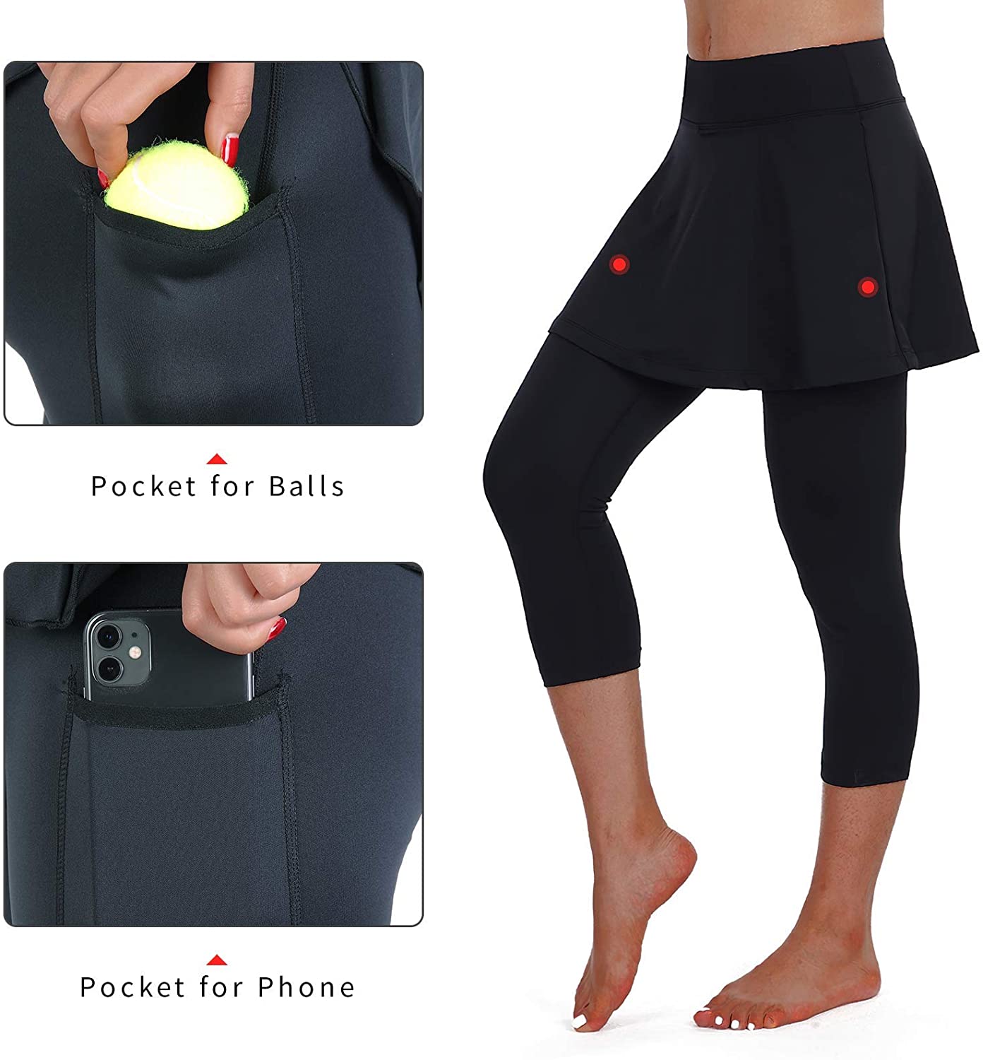 Women Tennis Leggings with Pockets 