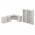 thumbnail image 1 of Pemberly Row L Shaped Desk with Storage Set in Linen White Oak - Engineered Wood, 1 of 7
