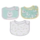 thumbnail image 1 of M Buder Baberos de Algodón Súper Suaves y Absorbentes para Bebé, Set de 3 Piezas con Broches Ajustables para Dentición y Babeo, Patrón de Alpaca Divertida para Recién Nacidos, 1 of 10
