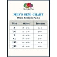 thumbnail image 2 of Fruit of the Loom Men's and Big Men's Fleece Open Bottom Sweatpant with Pockets, 2 of 5